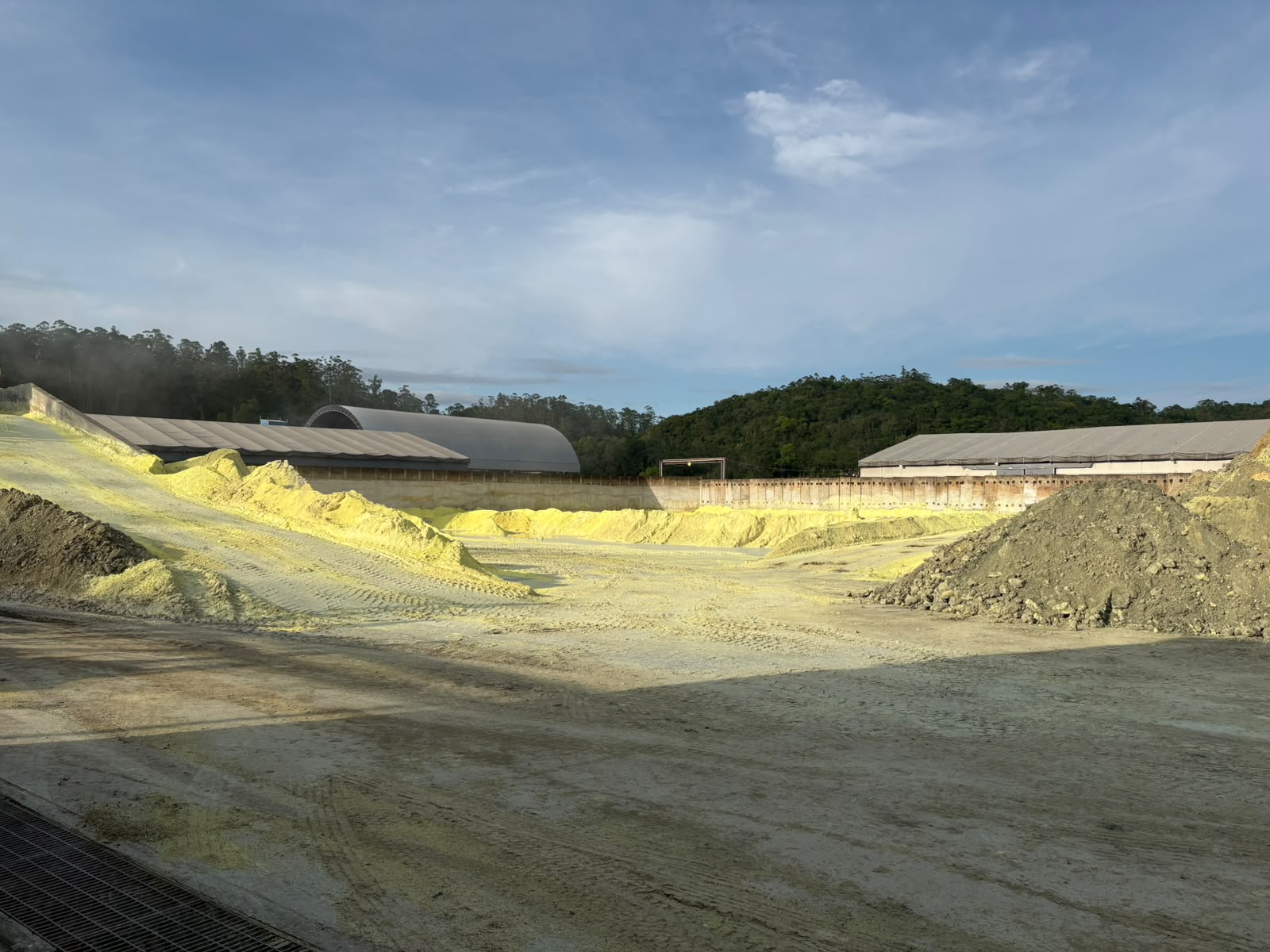 Falta de enxofre reduz capacidade de plantas de ácido sulfúrico em Cajati-SP